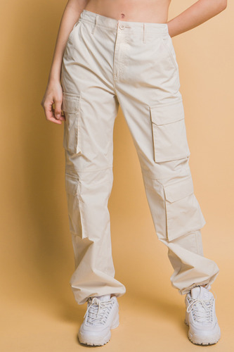 Pantalon Cargo Casual De Mujer