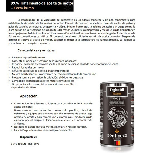 Alto Humo - Tratamiento Aceite De Motor ¢5.800 Corta Humo