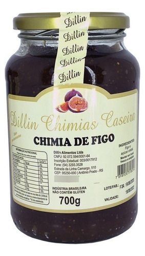 Geleia Dillin Chimias De Figo 700g