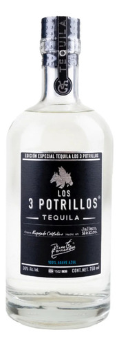 Paquete De 3 Tequila Los 3 Potrillos Reposado Cristalino 750