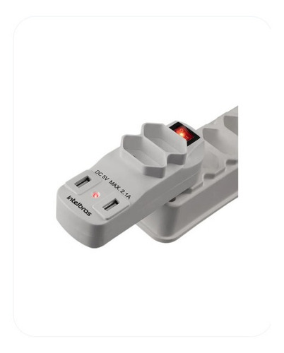 Imagem 5 de 5 de Adaptador De 2 Tomadas E 2 Usb- Eac 1002