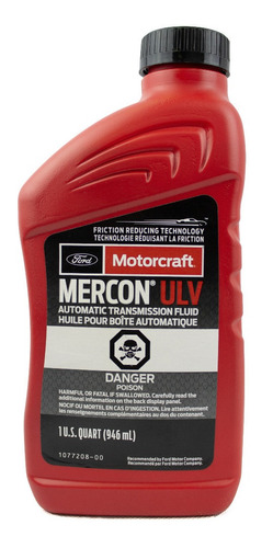 Aceite Caja Automática Atf Mercon Ulv Ford Motorcraft 946 Ml