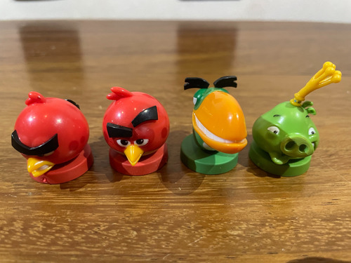 Set 4 Nuevas Figuras Angry Birds Vuala Red, Hal, Rey Cerdito