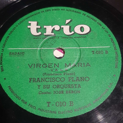 Pasta Francisco Plano Jose Beron Trio C355