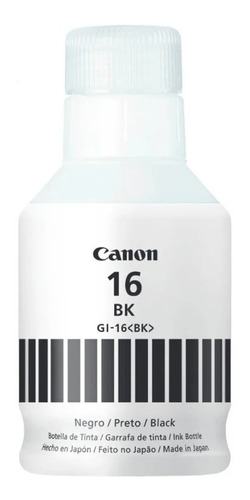 Botella De Tinta Canon Gi-16 Negra Para Maxify Gx6010 / 7010