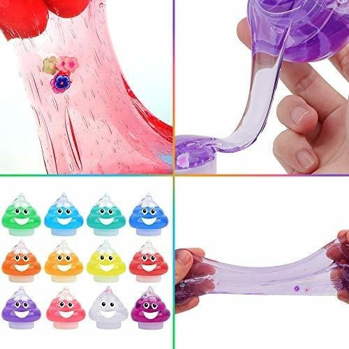 Imagen 4 de 8 de Paquete 2 Slime Emoji Poop Originales Colores Variados