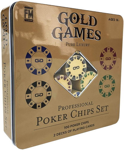 Juego De Fichas De Póker Profesionales Gold Games