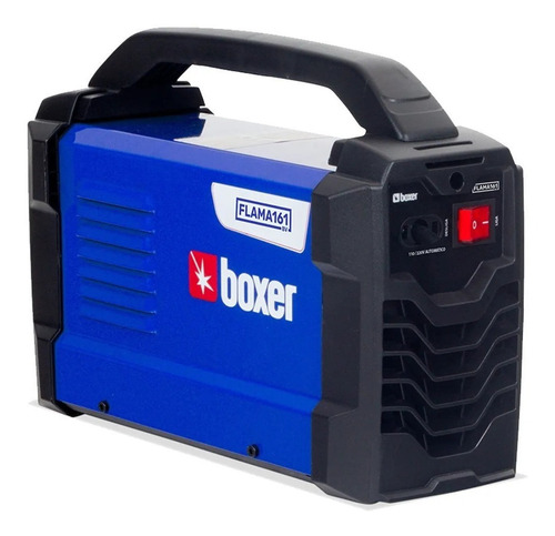 Máquina de solda inverter Boxer Flama 161 BV azul e preta 110V/220V