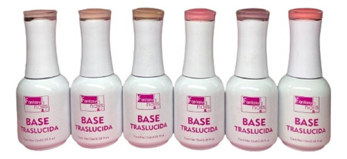 Base Traslucida Fantasy Nails 6 Tonos 