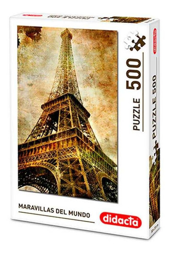 Puzzle 500 Pcs Eiffel Didacta Maravillas Del Mundo\n\n
