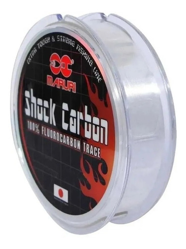 Imagem 2 de 2 de Linha Leader Maruri Shock Carbon, 100% Fluorcarbono 0,39mm