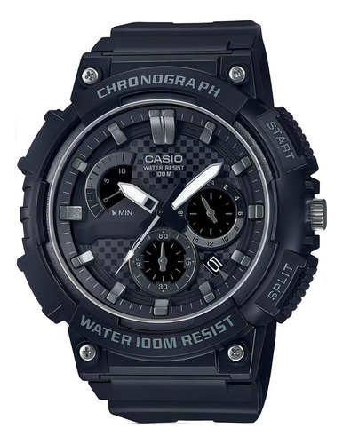 Relógio Casio Preto Analógico Masculino Mcw-200h-1a2vdf