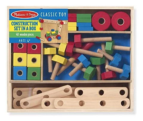 Melissa & Doug Kit De Construcción De Madera En Caja