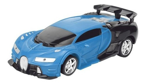 Carrinho Controle Remoto Transformável Megaformers Multikids Cor Azul