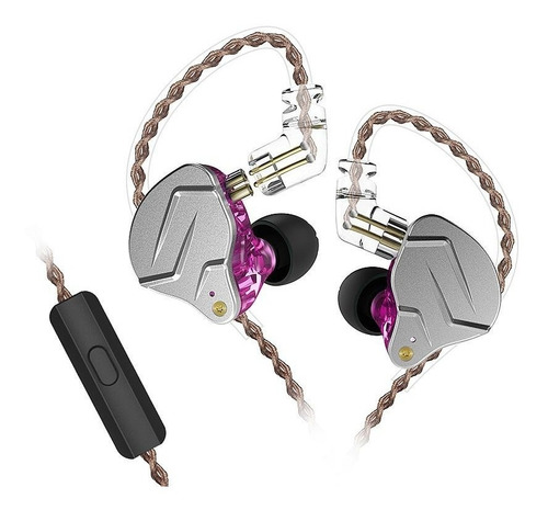 Imagen 1 de 5 de Auriculares In Ear Kz Zsn Pro 2 Vias Monitor Con Microfono 