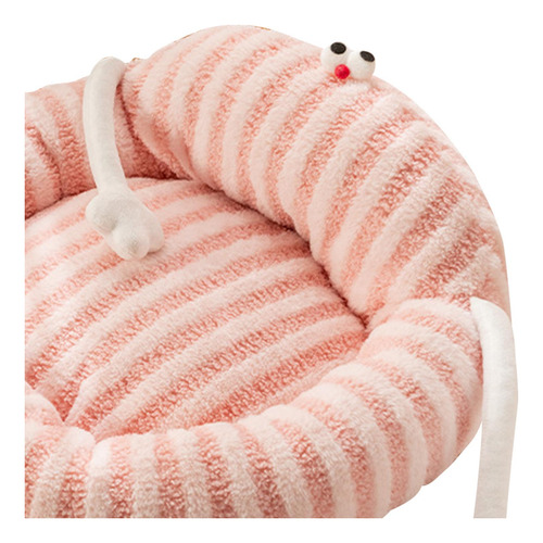 Camas Para Perros Pequeños, Cojín De Felpa, Cama Rosa