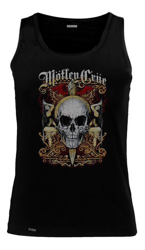 Camiseta Esqueleto Motley Cure Calavera Con Mujeres Rock Sbo