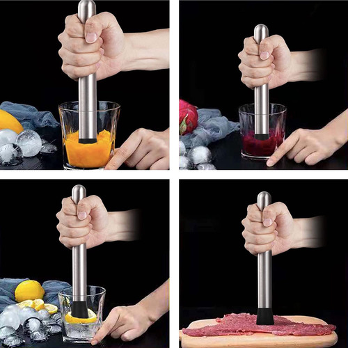 Cuchara De Bar Muddler Para Cócteles, 2 Unidades, 9 Pulgadas
