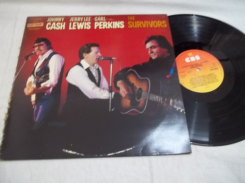 Lp Vinil Johnny Cash Jerry Lee Lewis Carl Perkins Survivors