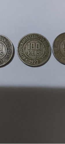 Vendo Quatro Moedas De 100 Réis, 1918, 1922, 1925 E 1932.