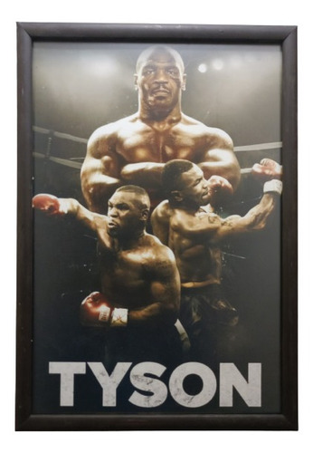 Mike Tyson Op 3  , Póster Enmarcado . 50 X 35 Cms