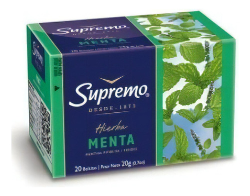 Hierbas Supremo Menta 20 Bolsitas