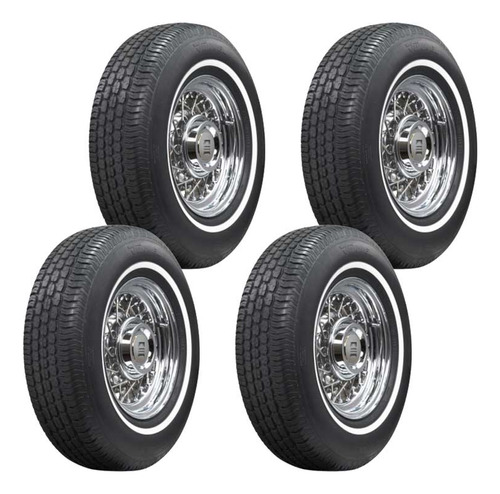 Paquete De 4 Llantas 205/75 R14 Tornel Classic Cara Blanca 9