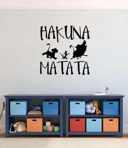 Vinilos Decorativos Para Niños El Rey Leon Hakuna Matata