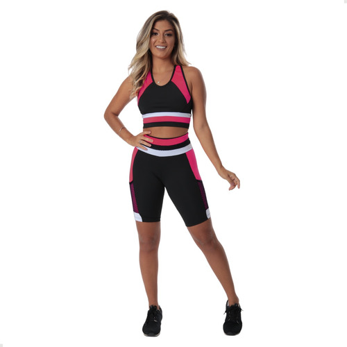 Conjunto Fitness, Caminhada, Ginastica Bermuda + Top B30