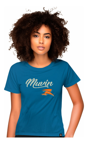 Camiseta Algodão Muvin - Feminino Esporte Conforto Treino