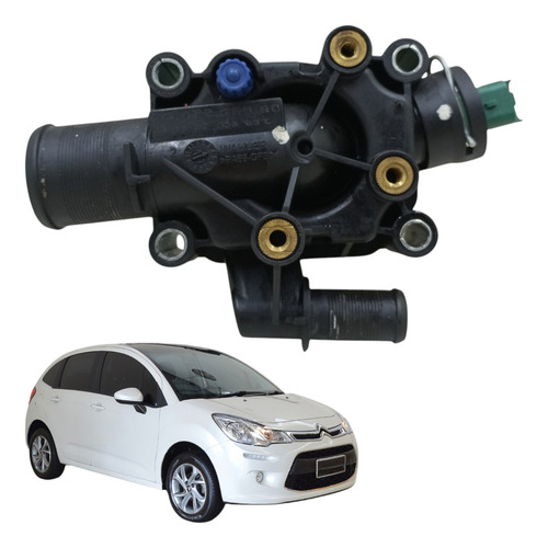 Carcaca Valvula Termostatica C3 1.6 16v 2012 2018 Usado