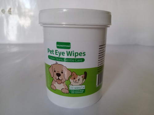 200 Toallitas Limpiadoras P/ojos De Perros Y Gatos Nunbell