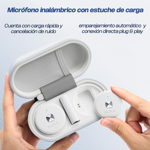 Micrófono Inalámbrico para Iphone Boya Omic D Fijación Magnética