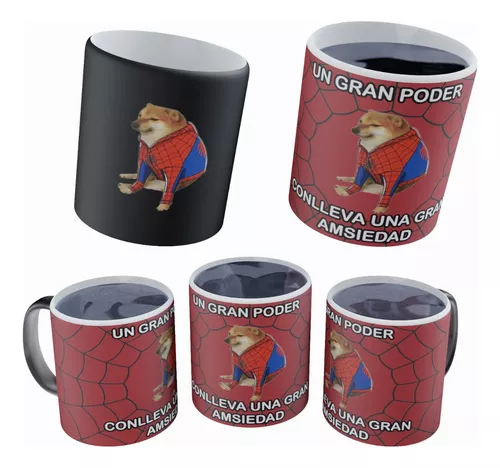 Taza Spiderman con el asa del Brazo en 3D