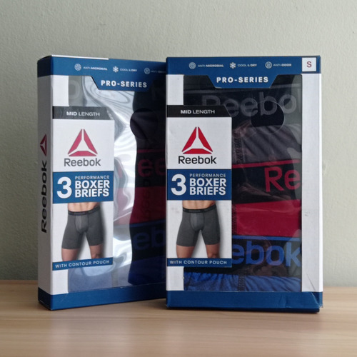 Boxers Reebok Performance Pro Series - Talla S (pack X3)