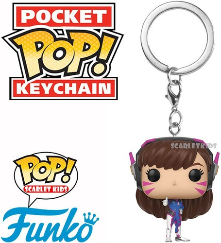 Funko Pop Llavero Overwatch D.va Original Dva Scarlet Kids