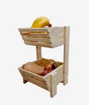 Comprar  Verdulero 2 Cajones De Pino Reforzado