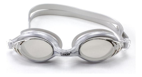 Oculos Natação Espelhado Leader Comfoflex Cor Prata