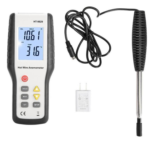 Anemômetro Térmico De Fio Quente Com Medidor De Velocidade