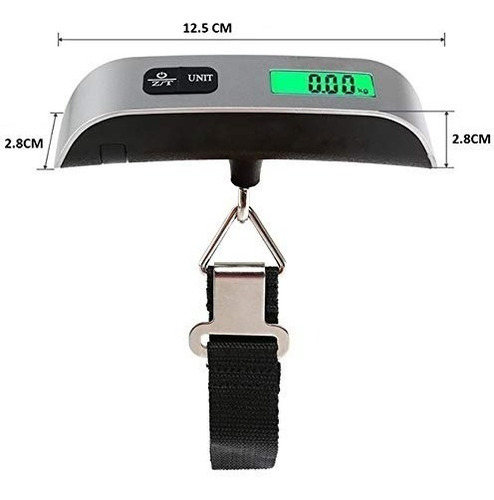 Bascula Digital De Mano Portátil Hasta 50kg Pantalla Led