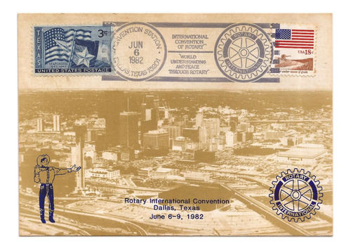 Máximo Postal Convenção Do Rotary Dallas Texas 1982