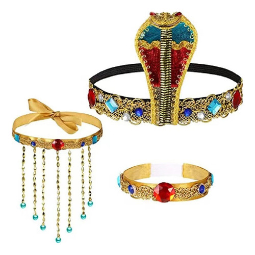 3 Collares Y Pulseras De Disfraz Egipcio Para Mujer Para
