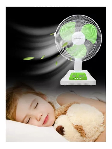 Vasoyo Ventilador Solar De Mesa 12 De 2 Velocidades Blanco Ventilador Solar Portátil Recargable Velocidades Silencioso Y Oscilanteventilador Solar Silencioso De Piso Recargable Con Control