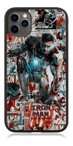 Funda Protector Para iPhone Ironman Tonny Stark Heroe