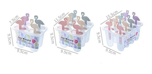 Imagen 2 de 5 de Molde Para Paletas De Helados 6 Cavidades