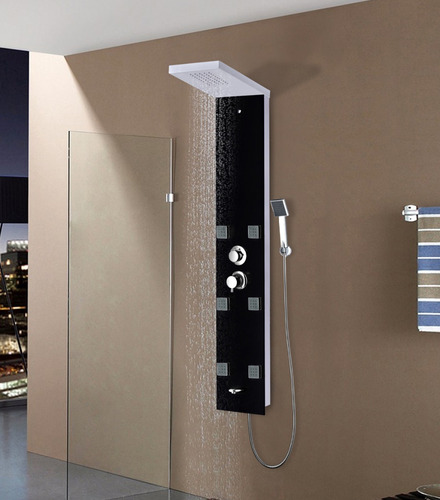 Adria Columna Escocesa De Ducha 6 Jet Panel Cristal