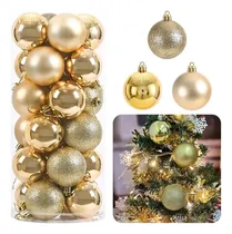 Comprar 24 Adornos Esferas Navidad 6cm Boda Decoración Árbol Navidad