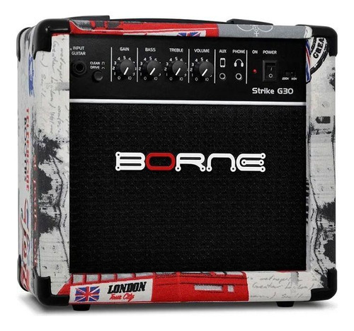 Cubo Amplificador Guitarra Borne Strike G30 London 15w Rms