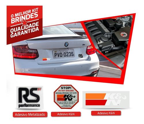 Filtro De Ar Esportivo K&n Audi Rs4 Rs5 2.9 Fsi V6 2018