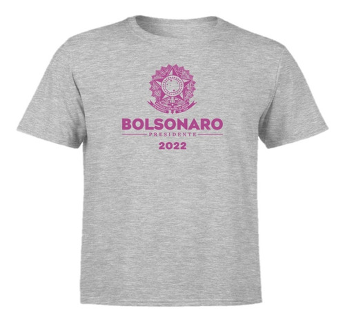 Camisa Camiseta Brasão Do Brasil Presidente Jair Bolsonaro